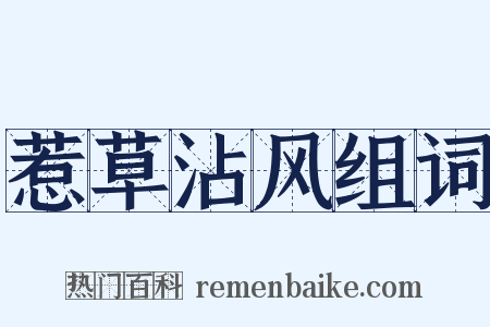 惹草沾风组词是什么意思的图片